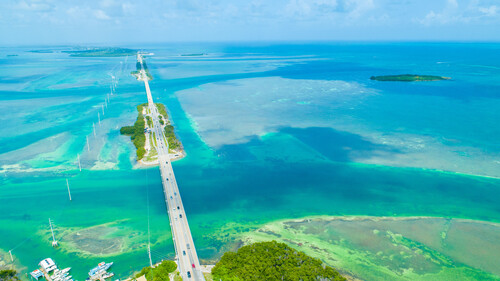 bridge over water in Marathon, FL